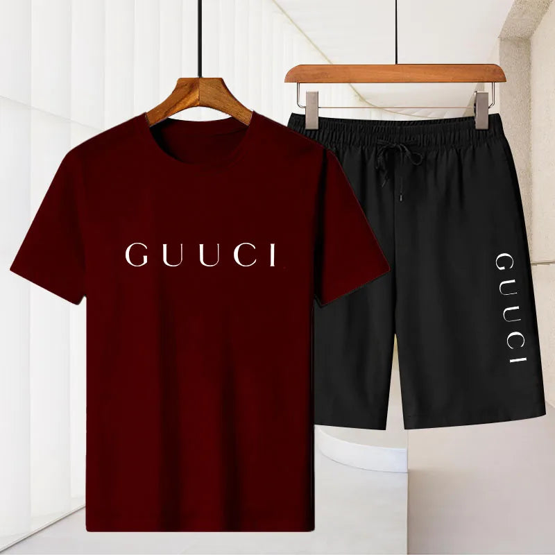 Camiseta masculina de luxo de manga curta